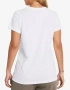 Оригинал! UNDER ARMOUR Sportstyle Logo Ss Tee White дамска тениска, снимка 3