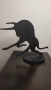Много тежка, модернистична статуетка на бик. Метал., снимка 3