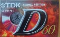 Аудио касети /аудио касета/ TDK D 60 normal, снимка 1