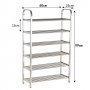 2480 Стелаж за обувки Метален с 5 и 6 рафта, снимка 2