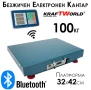 Електронна Безжична Платформена Везна до 100 кг – Безжичен Кантар, снимка 1