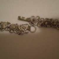 Ретро накит -колие филигран бял метал, снимка 6 - Антикварни и старинни предмети - 35184570
