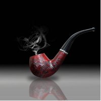 Лула  гравирана с дърворезба.Solid Wood Resin Tobacco Pipe Red Black Pattern Carving Smoke Pipe, снимка 2 - Лули - 38368771