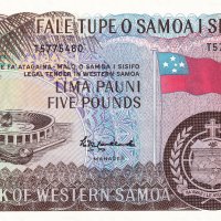 ❤️ ⭐ Западна Самоа 1963-2020 5 паунда UNC ⭐ ❤️, снимка 2 - Нумизматика и бонистика - 42200344
