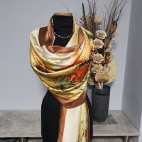 Дамски шалове от коприна , снимка 2 - Шалове - 42576975