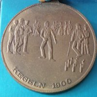 Бронзов медал Trimm Spiele Kegeln 1900, снимка 3 - Антикварни и старинни предмети - 33657655