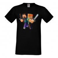 Мъжка тениска Minecraft 6,Minecraft,Игра,Забавление,подарък,Изненада,Рожден Ден., снимка 2 - Тениски - 36495248