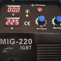 ТЕЛОПОДАВАЩО - ТОП ЦЕНА ! MAX 220 PROFESSIONAL Телоподаващ апарат MIG 220А - 4м. евро шланг