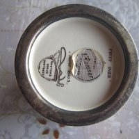 Уникална порцеланова кана  със сребърен обков 2, снимка 5 - Други ценни предмети - 37342762