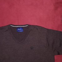  Fred Perry Merino-Ориг. Пуловер, снимка 2 - Пуловери - 34025024