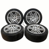 Алуминиеви джанти AMG 5x112 с гуми R17 Mercedes-Benz C-Class 204 (W/S/C) 2007-2014 ID: 114504, снимка 1 - Гуми и джанти - 42904369