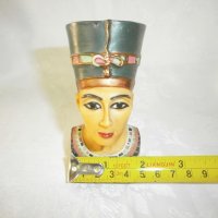 Египетска Статуетка, Бюст на Кралица - Нефертити, снимка 8 - Статуетки - 30975198