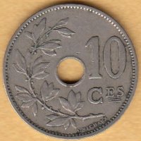 10 сантима 1927, Белгия, снимка 1 - Нумизматика и бонистика - 38513063