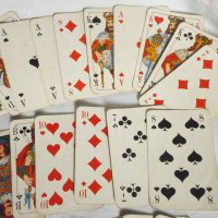 Стари Немски  Ретро Карти за Игра,Ретро Карти - 32 бр., снимка 3 - Карти за игра - 38631145