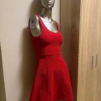 Дамска разкроена червен рокля !, снимка 4 - Рокли - 42110314