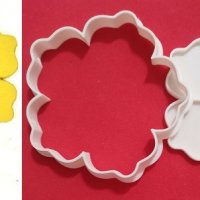 Цвете с 5 листа пластмасов резец форма фондан тесто бисквитки, снимка 1 - Форми - 30026796