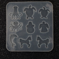 Малки морски животни и др силиконов молд форма смола фондан висулка декор украса , снимка 1 - Форми - 44519127
