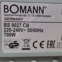 Прахосмукачка Bomann BS 9027 CB -, снимка 7 - Прахосмукачки - 29202659