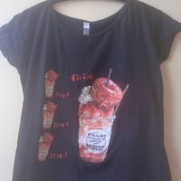 Дамска тениска с щампа Cherry Cocktail, снимка 2 - Тениски - 44225842