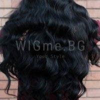 Дълга черна перука на вълни Ливия, снимка 3 - Аксесоари за коса - 38330725