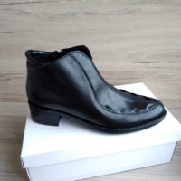 Нови кожени бълг. обувки с вата, снимка 1 - Дамски боти - 31555750