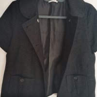 Черно късо сако с къс ръкав VILA, снимка 3 - Сака - 42247808