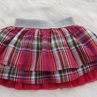 Детска карирана пола с тюл размер 3 години, снимка 6 - Детски рокли и поли - 42843160