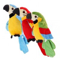 Интерактивна детска плюшена играчка Говорещ папагал , снимка 1 - Плюшени играчки - 37080448