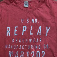 replay beachwear - страхотна мъжка тениска КАТО НОВА, снимка 2 - Тениски - 36682978