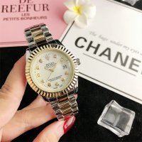 Луксозен дамски ръчен часовник Rolex, стилен Ролекс , водоустойчив, снимка 4 - Дамски - 37074895