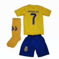 Жълт Екип Тениска + Шорти + Чорапи Роналдо Ал Насър 2024 CR7 RONALDO, снимка 7 - Футбол - 42128482