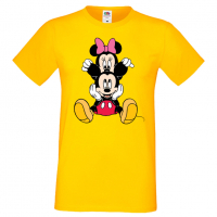 Мъжка тениска Mickey & Minnie 3 Подарък,Изненада,Рожден ден, снимка 10 - Тениски - 36575481