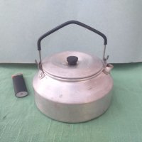 Алуминиев малък туристически чайник, снимка 5 - Газови котлони - 32089288
