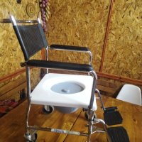 Санитарен тоалет стол с вдигащи се подлакътници за баня и тоалет. Подходящ за възрастни, оперирани, , снимка 6 - Тоалетни столове - 42221080