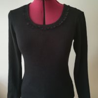 Нова Черна дамска блуза, снимка 2 - Блузи с дълъг ръкав и пуловери - 30282759