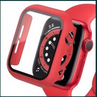 Кейс + Стъклен протектор за Apple Watch 8 / 7 45 41 / SE 44 40 6/5 360, снимка 3 - Аксесоари за Apple - 38495521