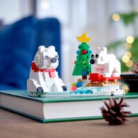 Lego 40571 Wintertime Polar Bears Полярни мечки през зимата Christmas set lego, снимка 4 - Колекции - 44459358