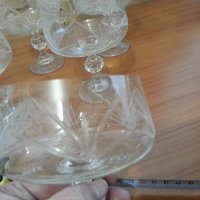 Стари български кристални чаши , снимка 2 - Антикварни и старинни предмети - 39665342