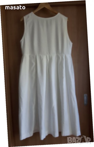 бяла широка рокля, снимка 1