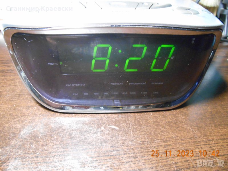 TCM 220057 radio clock alarm cd, снимка 1