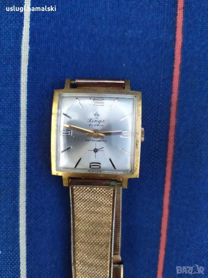 Позлатен швейцарски часовник, снимка 1