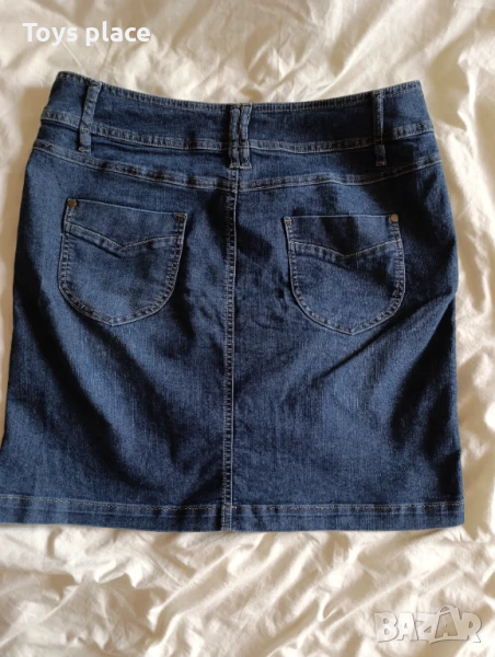 L/XL къса дънкова пола 2, снимка 1