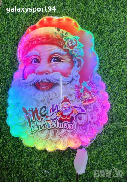 Лед коледна фигурка дядо коледа Лице фигурки  за лед коледна украса, снимка 1