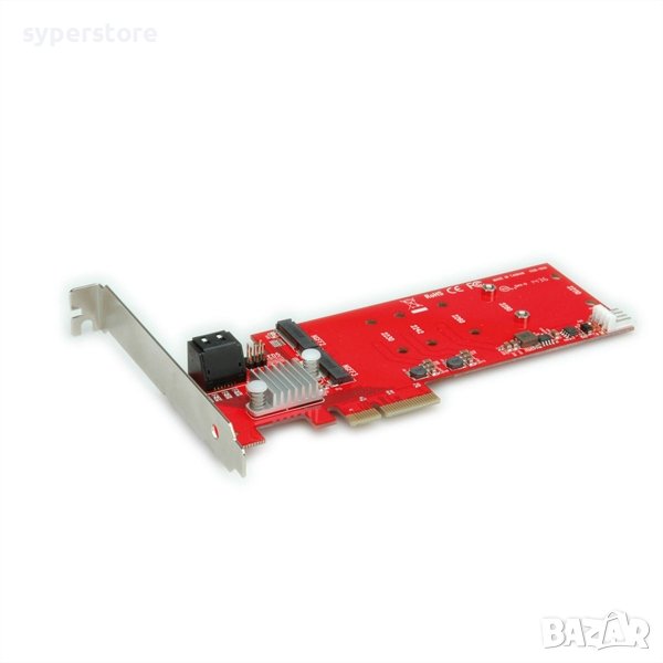 Интерфейсна карта Raid, 2x M.2 SATA + 2x SATA Roline SS300779, снимка 1