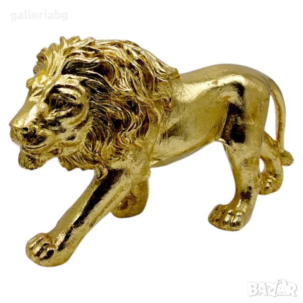 Статуетка сувенир златен лъв, снимка 1