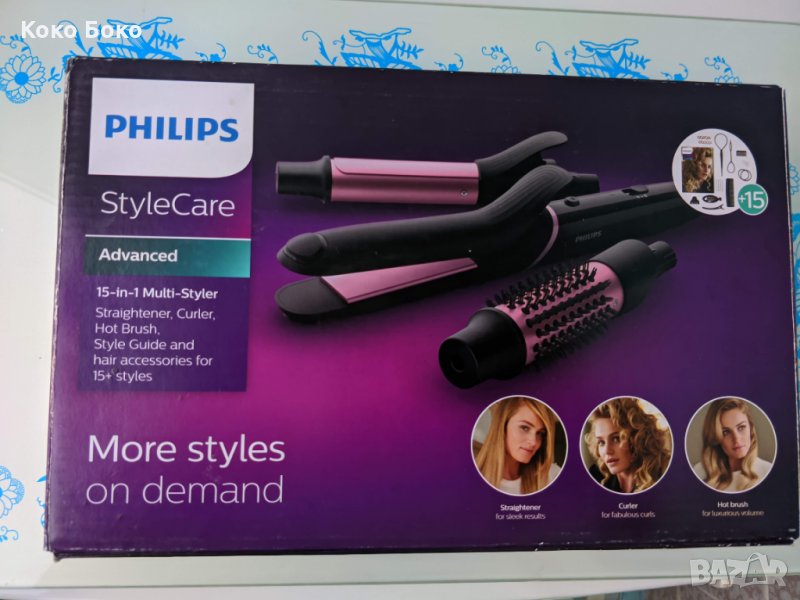 Като нова маша(комплект) за коса PHILIPS StyleCare Multi-Styler BHH822/00, снимка 1