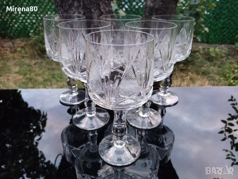 * Моника * - кристален сервиз за вино !, снимка 1