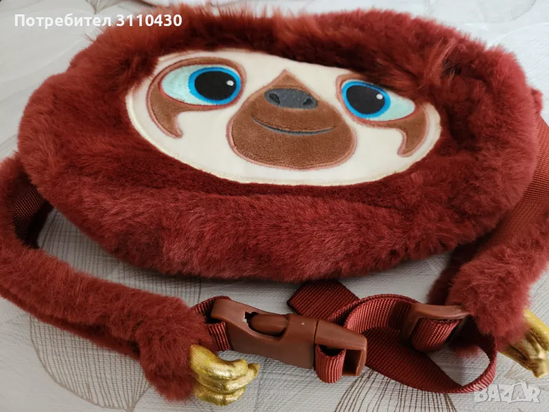 Детска чантичка за кръст с лемури от филма "Семейство Круд", снимка 1