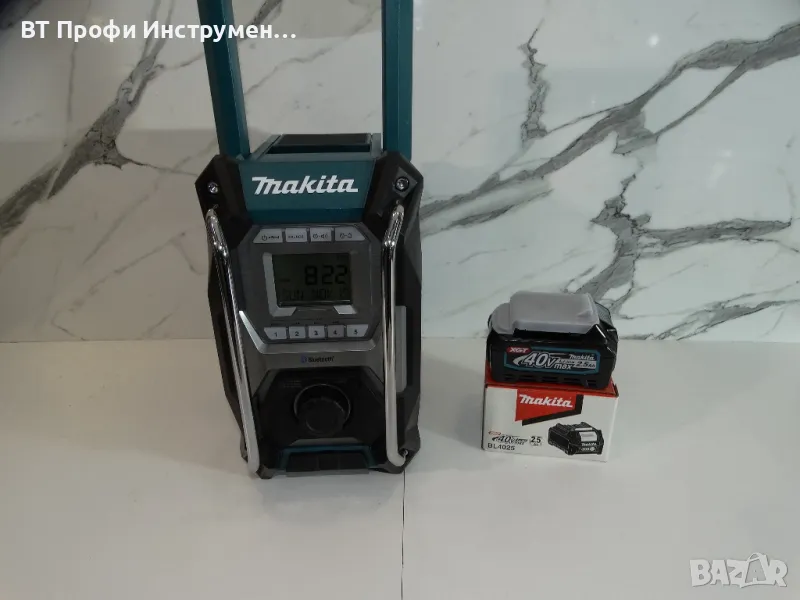 Makita MR 002 / XGT + 40 V / 2.5 Ah - Радио за работна площадка, снимка 1