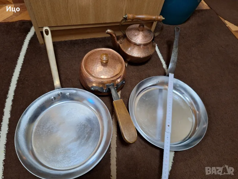 Меден тиган и чайник, снимка 1